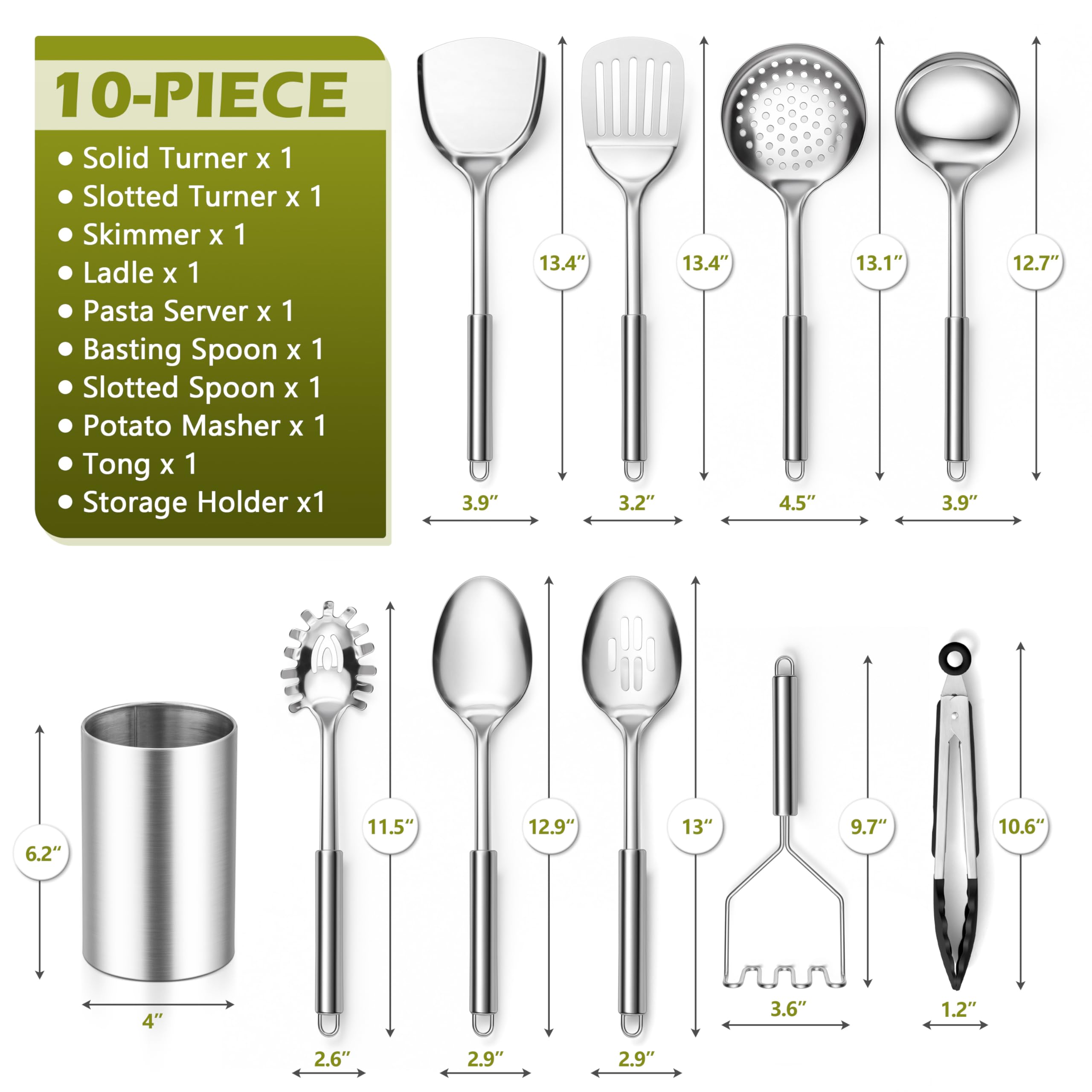E-far utensils holder with drain holes keeps tools dry and organized