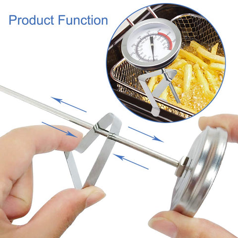 Efeng oil thermometer for frying with durable stainless body.