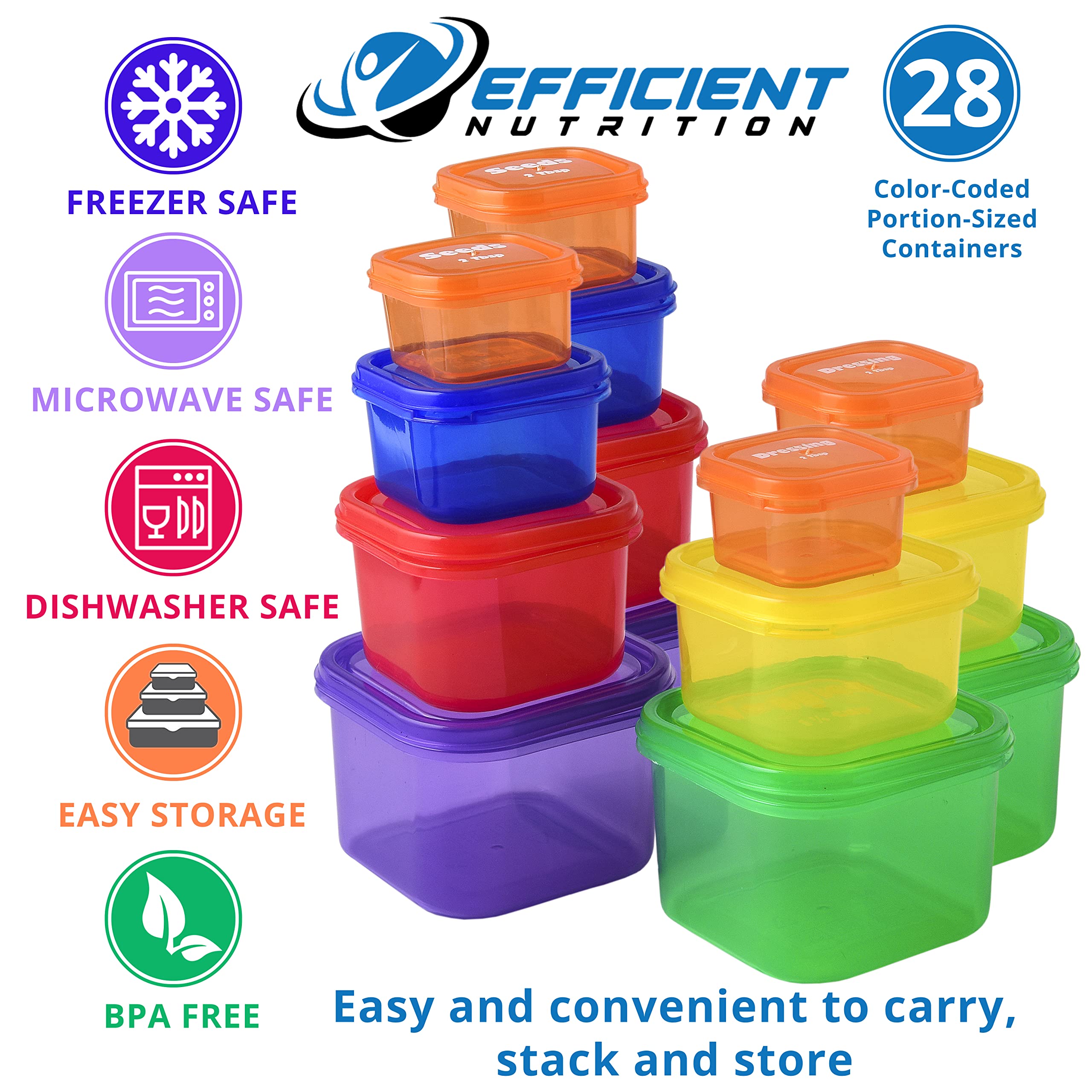 Efficient Nutrition 21-day planner and recipe eBook support planning.