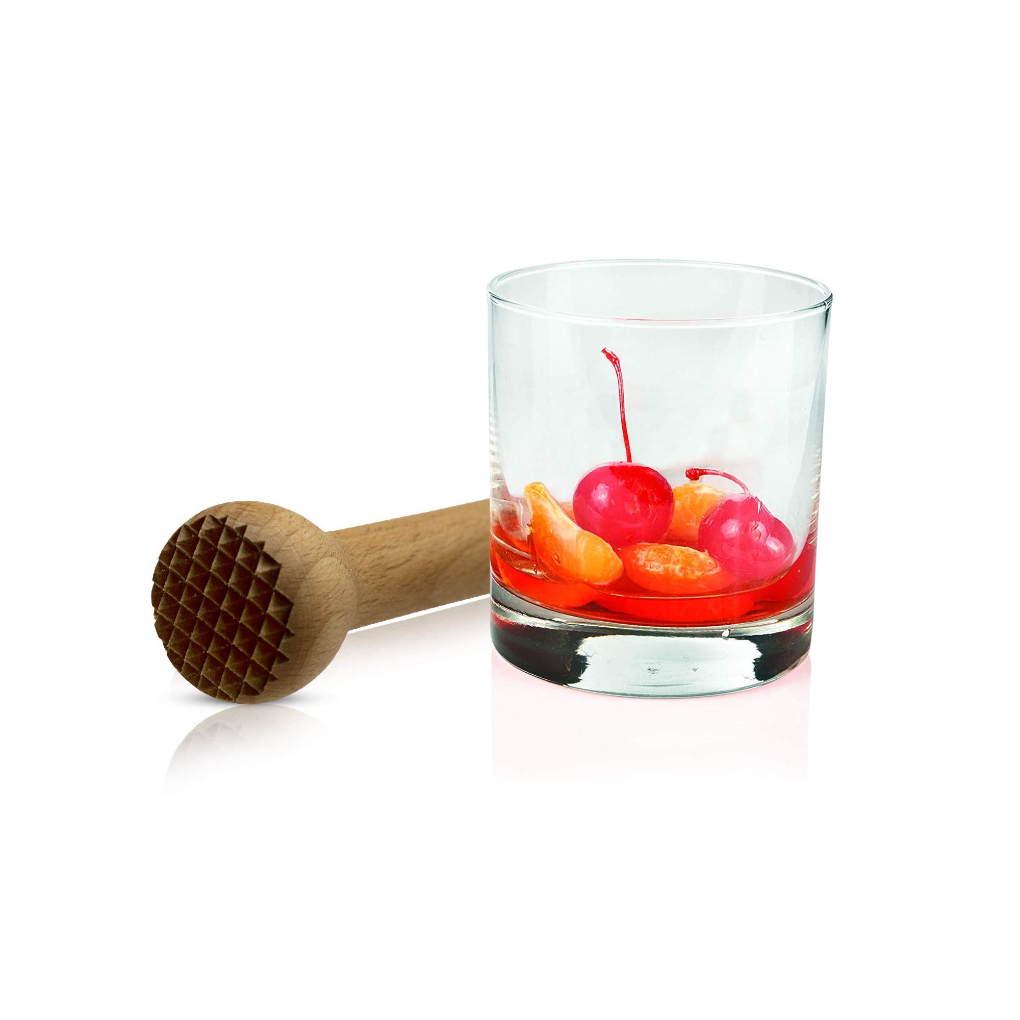 EFO muddler in use as pestle for herbs and spices, unlocking aromas