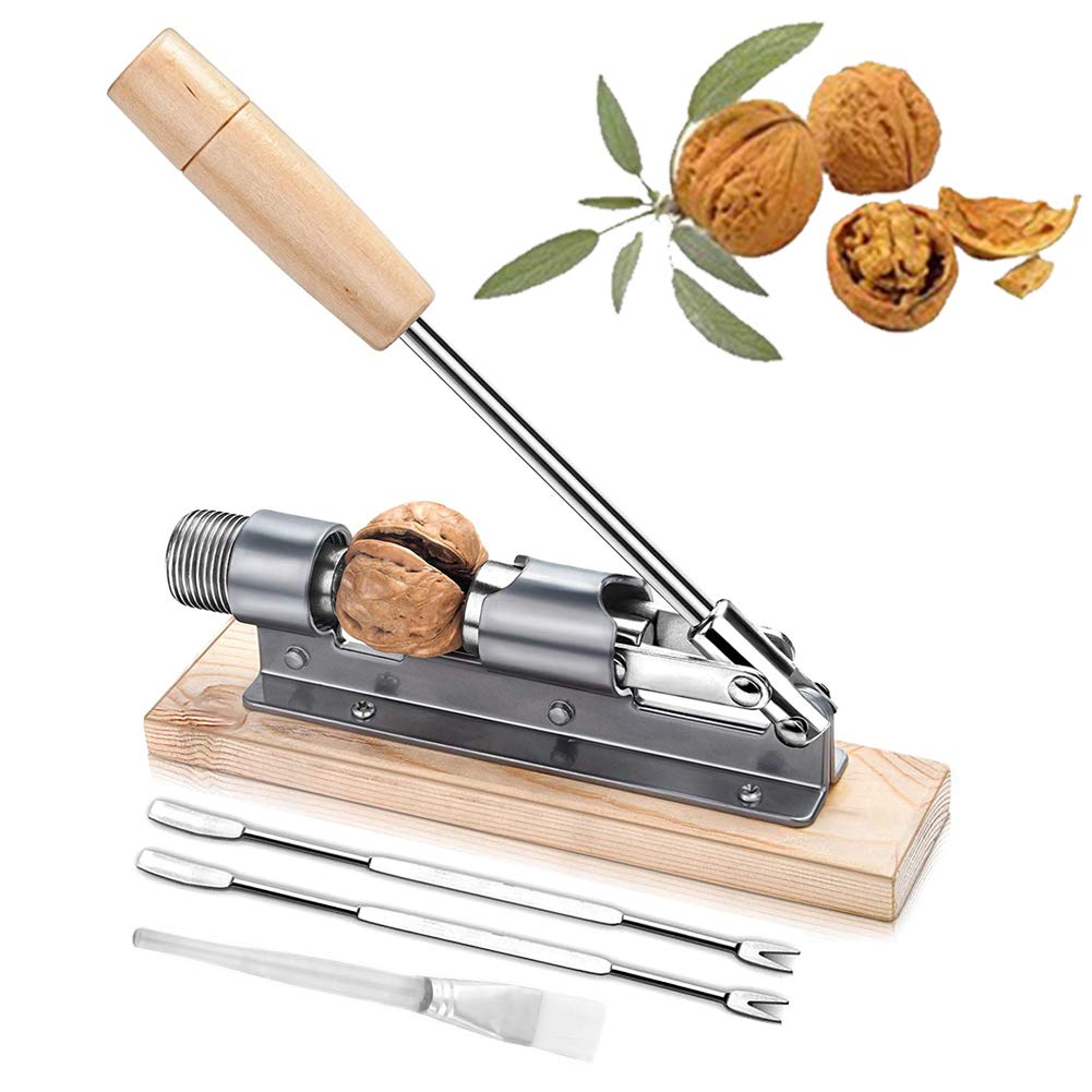 EGETOTA Nutcracker heavy-duty base and handle for effortless cracking of pecans and walnuts