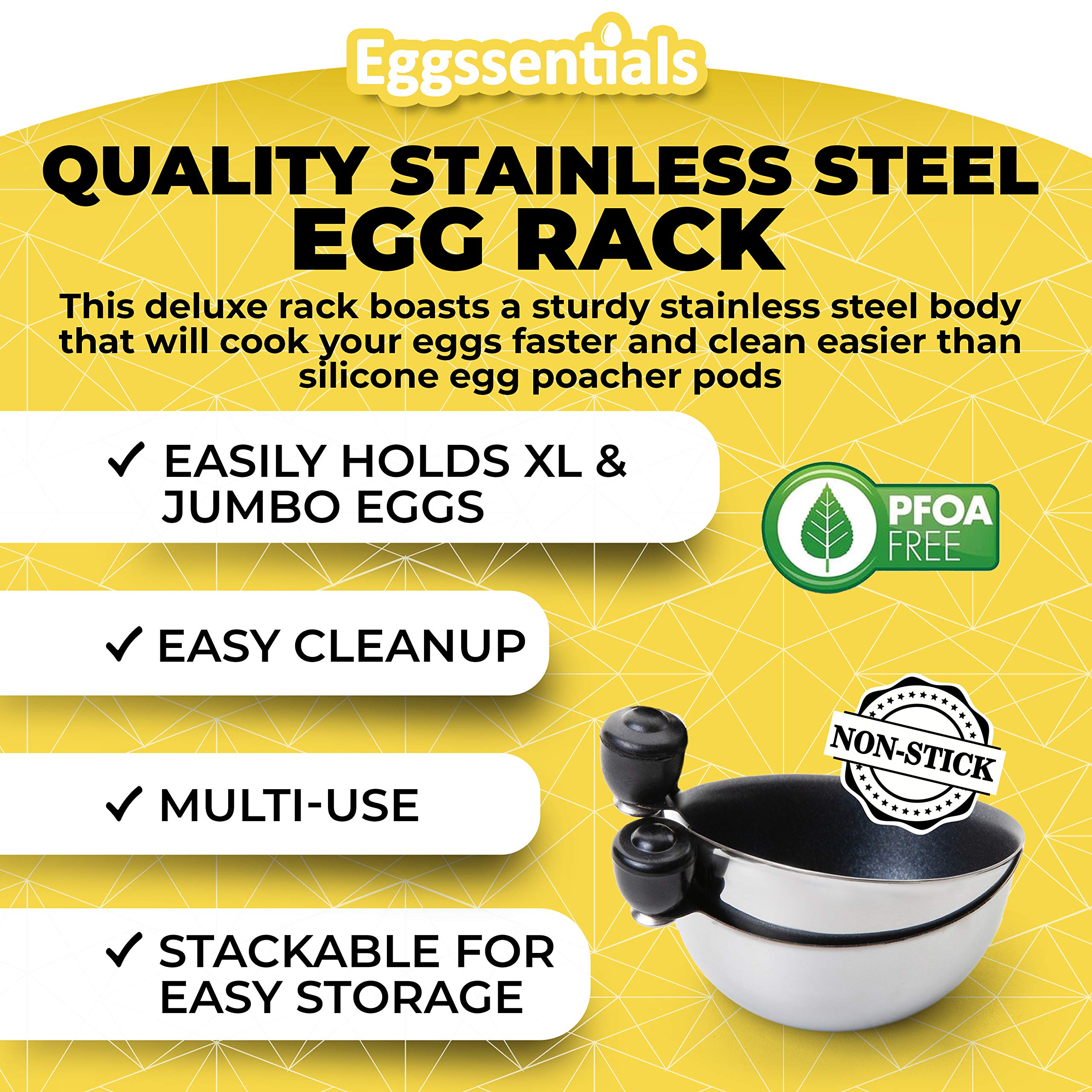 Eggssentials dishwasher-safe cups simplify cleanup after breakfast