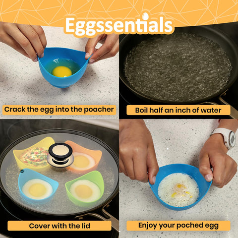 Eggssentials poached egg cups microwave-ready for quick breakfasts.