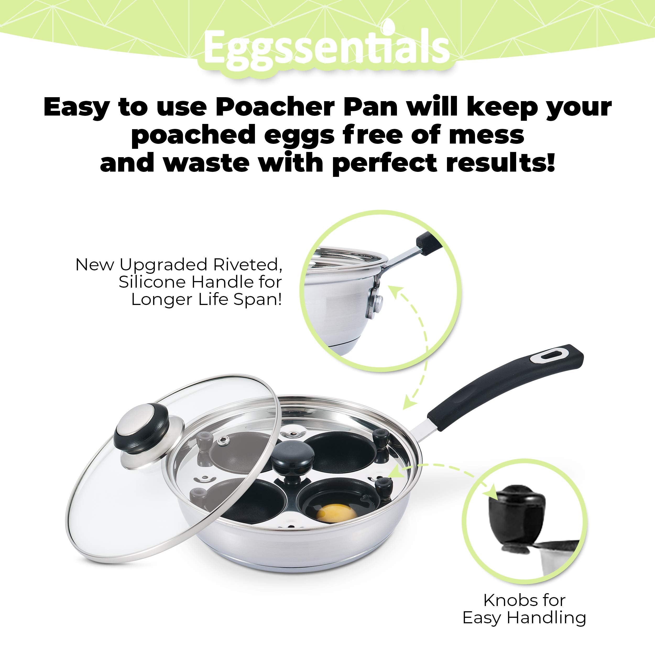 Eggssentials four-poaching-cup set for easy, mess-free poaching.