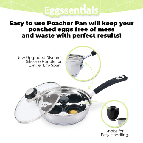 Eggssentials four-poaching-cup set for easy, mess-free poaching.