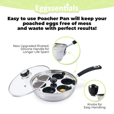 Eggssentials nonstick removable cups minimize mess and cleanup