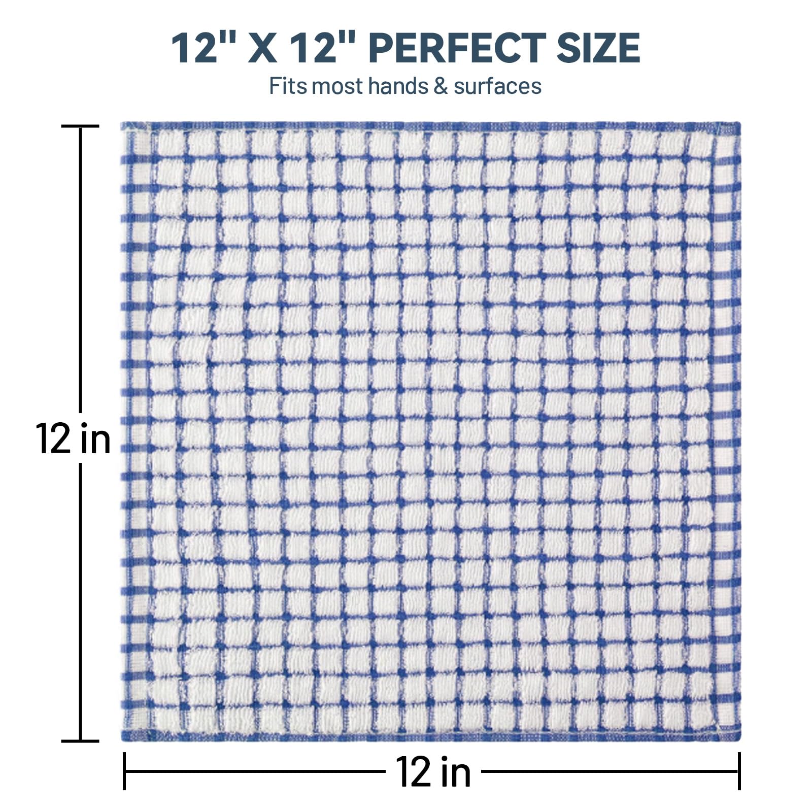 Egles plaid green dishcloth 12x12 absorbs spills fast