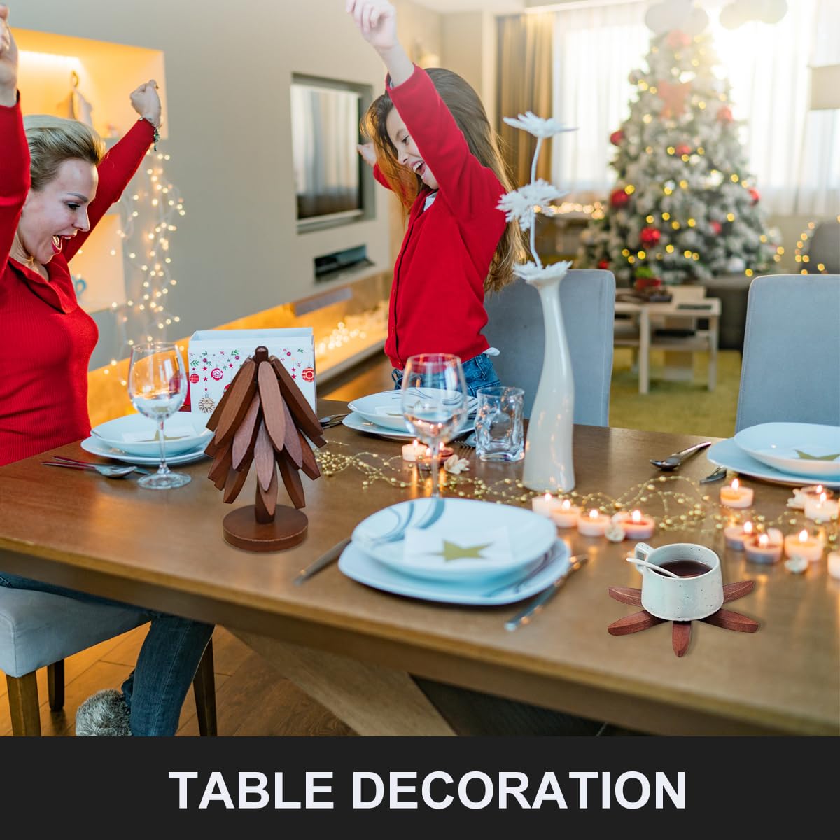 EGO LIFE gift-ready wooden trivet suits holidays and housewarmings.
