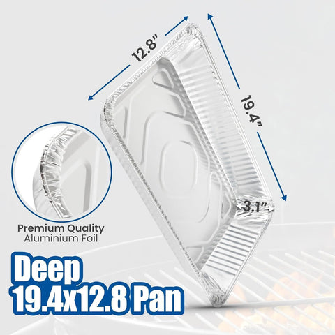 EHOMEA2Z bulk-pack aluminum pans for catering and event prep.
