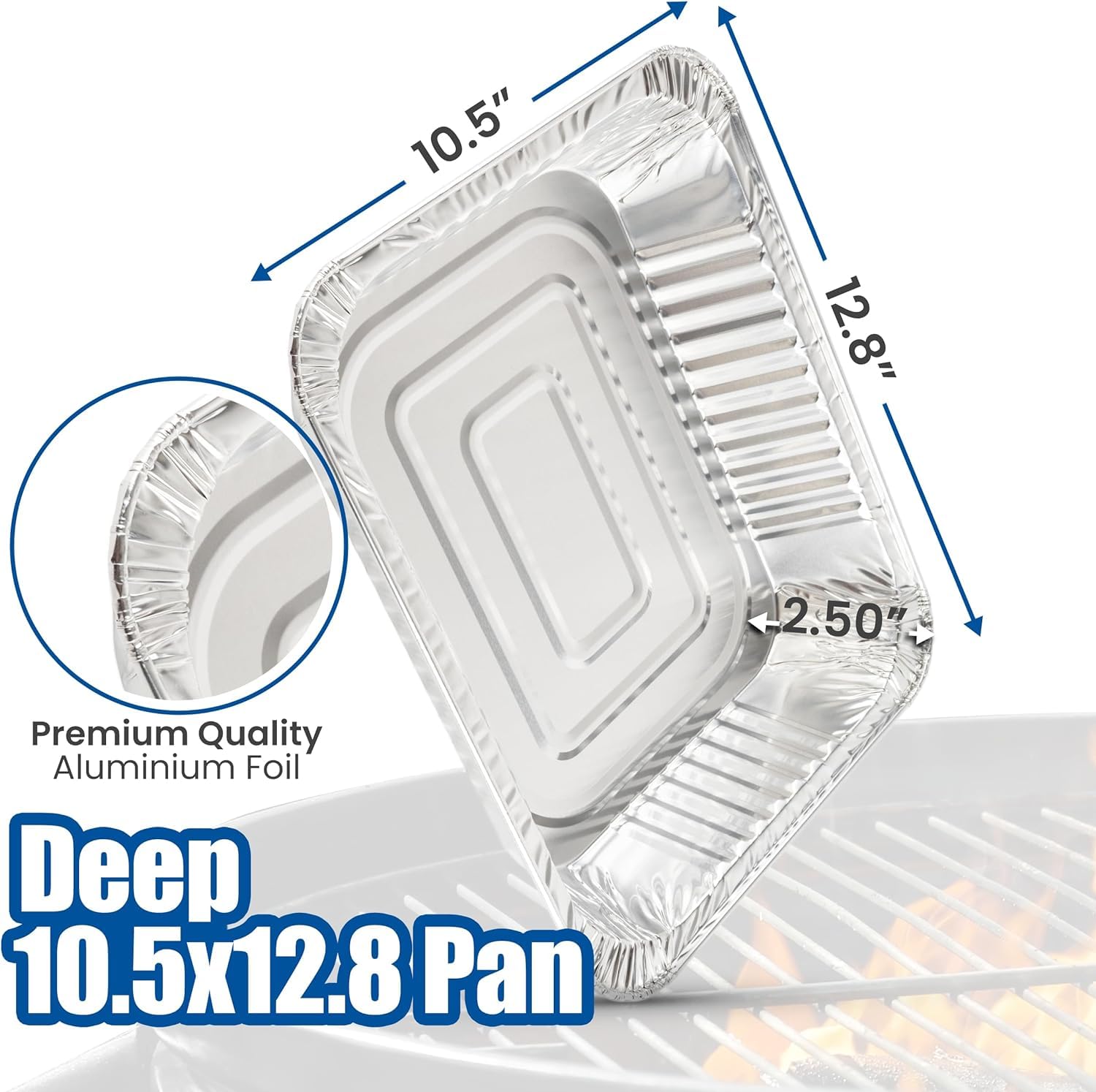 EHOMEA2Z disposable pans set 10-pack for quick prep and mess-free serving.