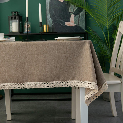 EHouseHome wrinkle-free tablecloth maintains a smooth look after use.