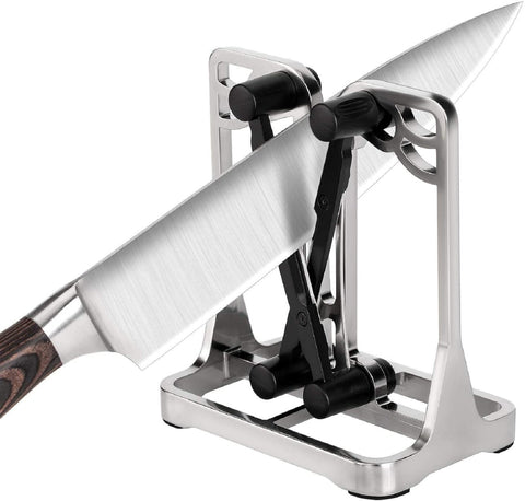 Ehoyal knife sharpener with anti-slip base for stable sharpening