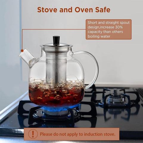 Ehugos removable stainless steel infuser enables controlled strength brewing