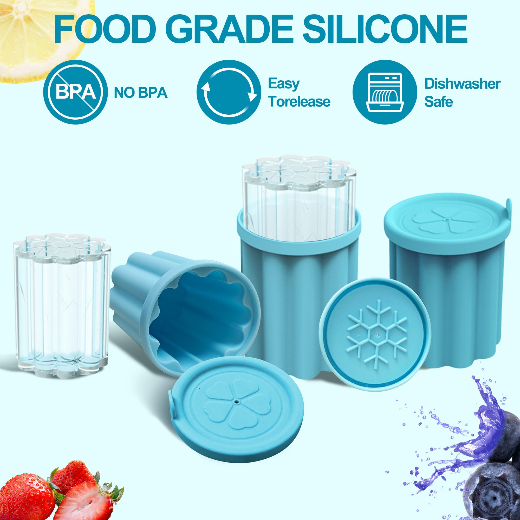 Ehzyaz lid and bin keep ice cubes clean and prevent freezer burn.