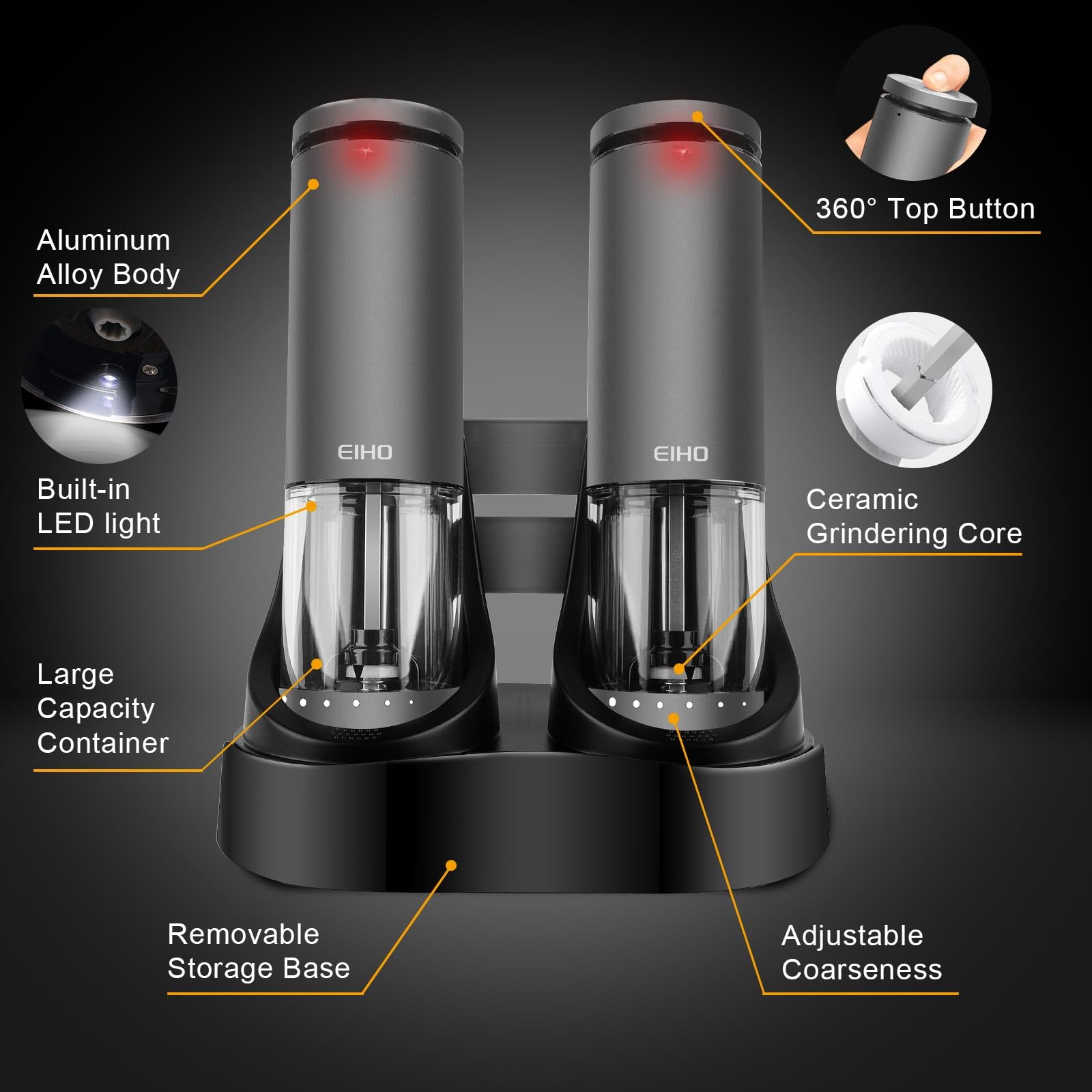 Removable base for simple cleaning and storage