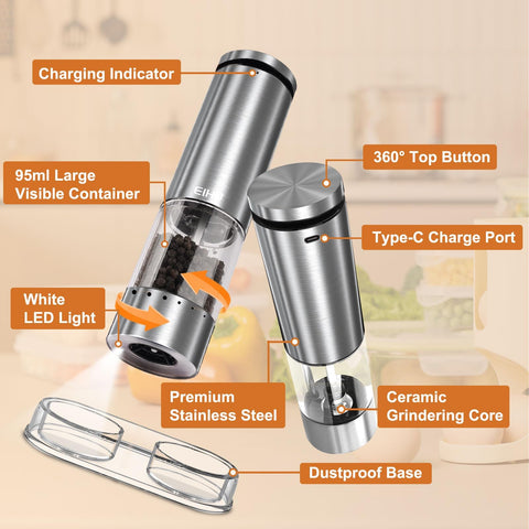 EIHO stainless steel body durable grinders for long-lasting use