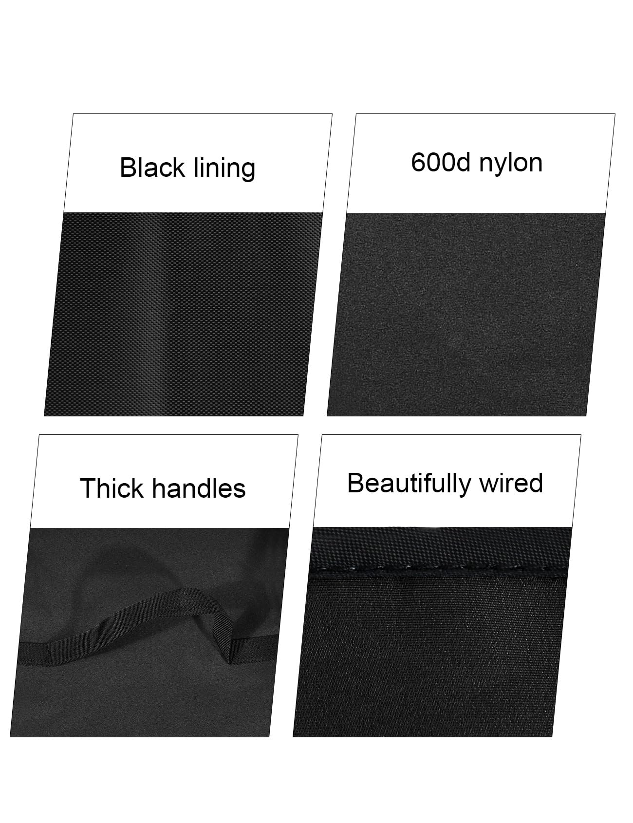 EiiJugaloo deep fryer cover close-up highlights heat-resistant nylon for rugged use.