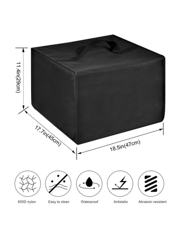 EiiJugaloo deep fryer cover material close-up shows heat-resistant nylon durability.
