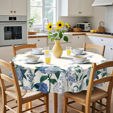 Eikione round tablecloth easy to clean with a damp cloth