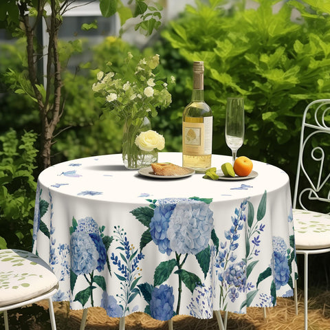 Eikione round tablecloth suitable for indoor and outdoor dining