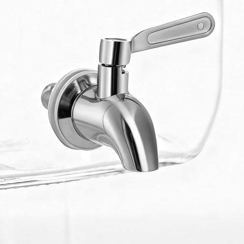 Einfache two-pack dispenser set with stands and spigots for servings.