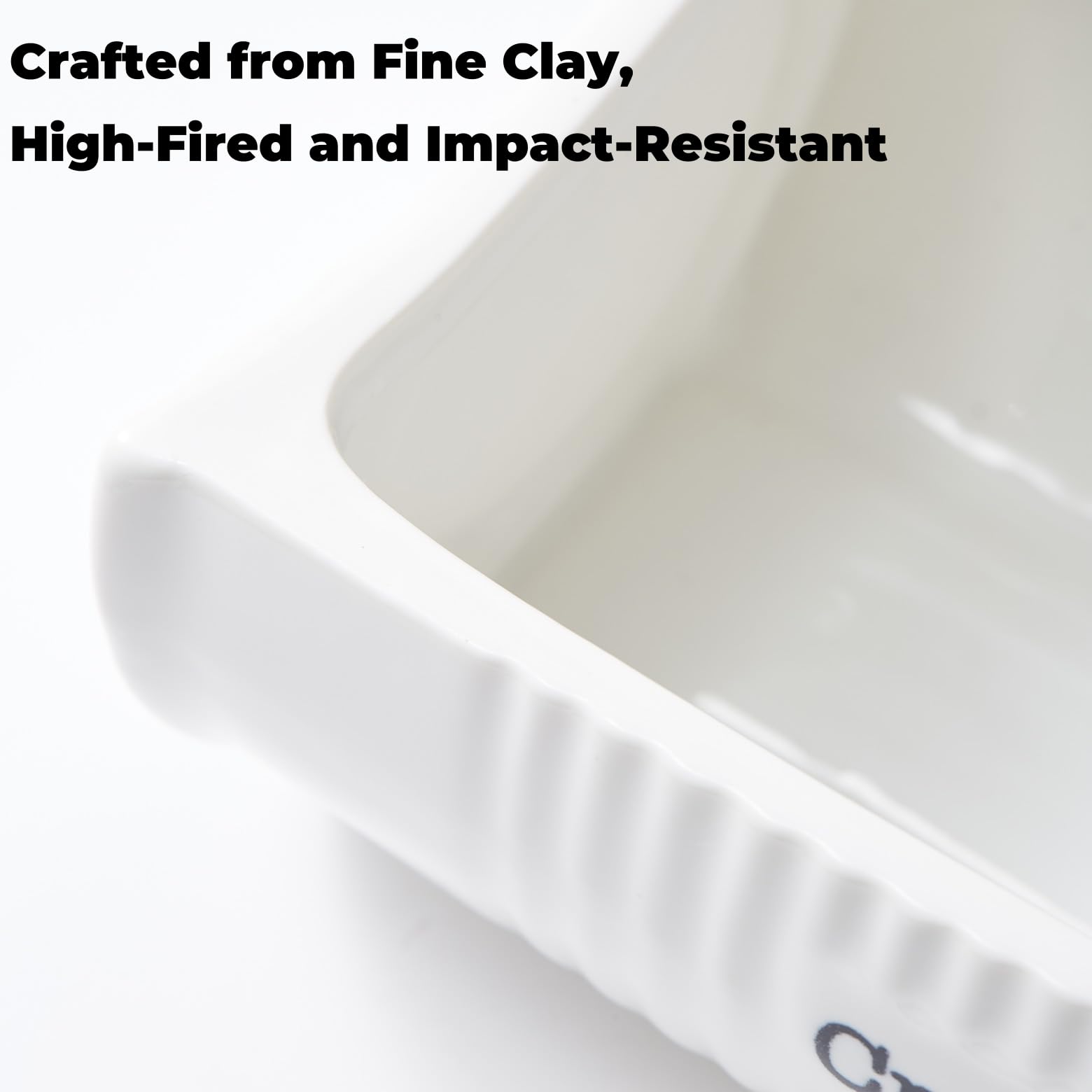 Eiqijci stable-base sauce dish keeps servings tidy on the table.