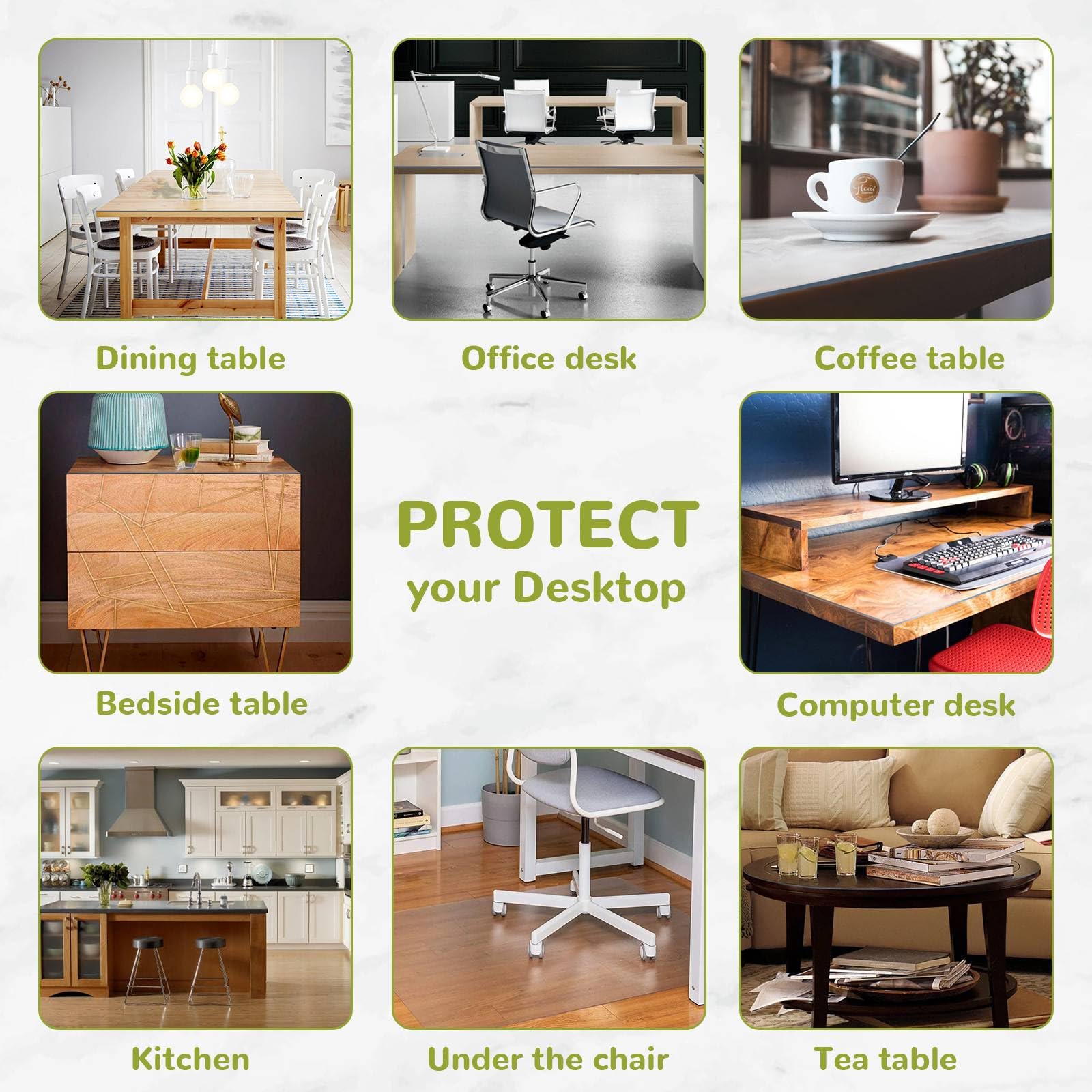 Eisdroma office desk protector shields your workspace during daily tasks.