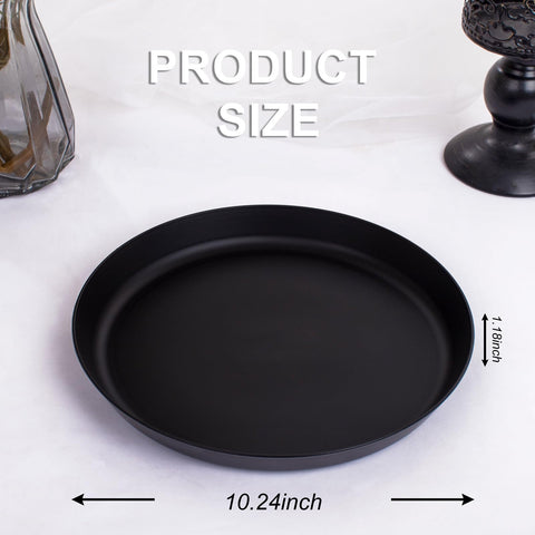 ejonirinjonir EI 18pcs black wheat straw plates with lip edge, stable and stylish for meals.