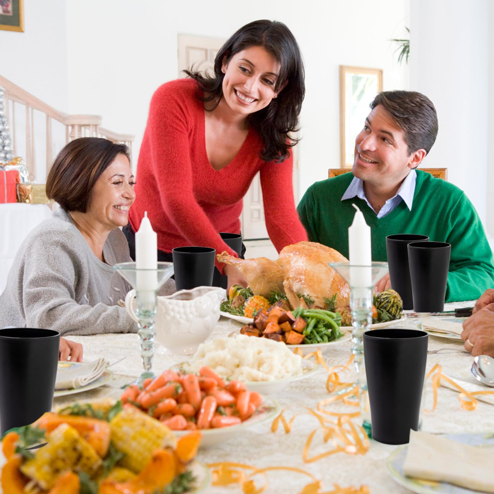 EI Black Wheat Straw Cups ideal for kids and adults alike