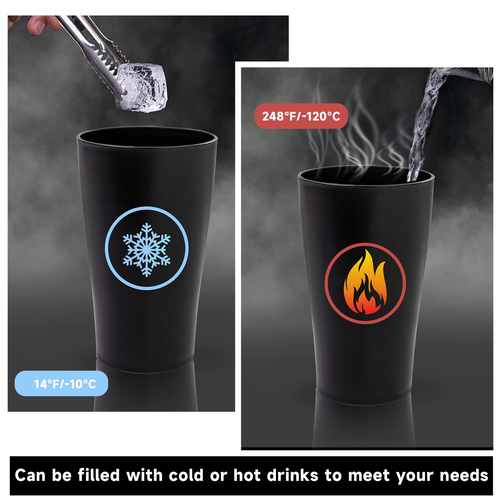 EI Black Wheat Straw Cups microwave-safe and easy to clean