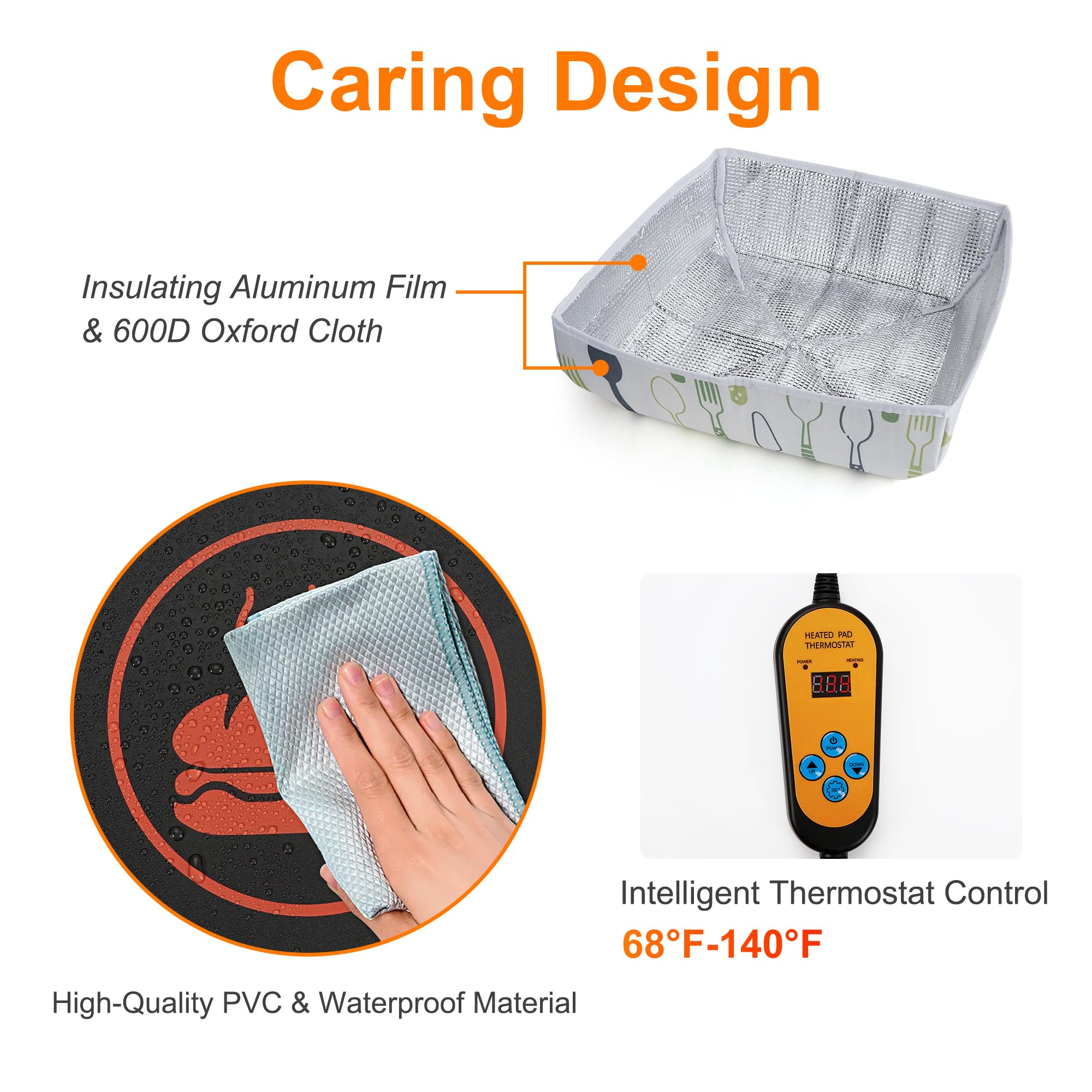EKEPIN heat mat used for sourdough baking and bread warming