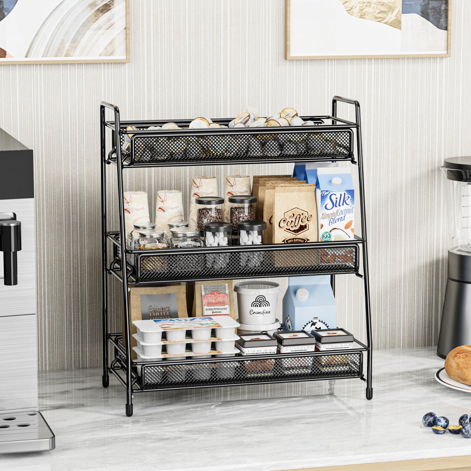 EKNITEY versatile organizer suitable for kitchen, bathroom, bedroom, or office.