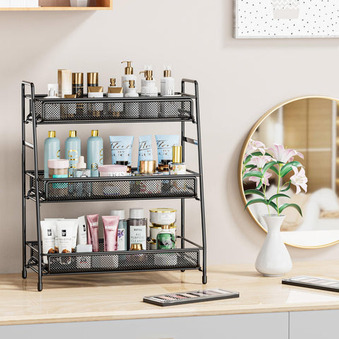EKNITEY organizer displays non-slip feet providing stable placement and surface protection.