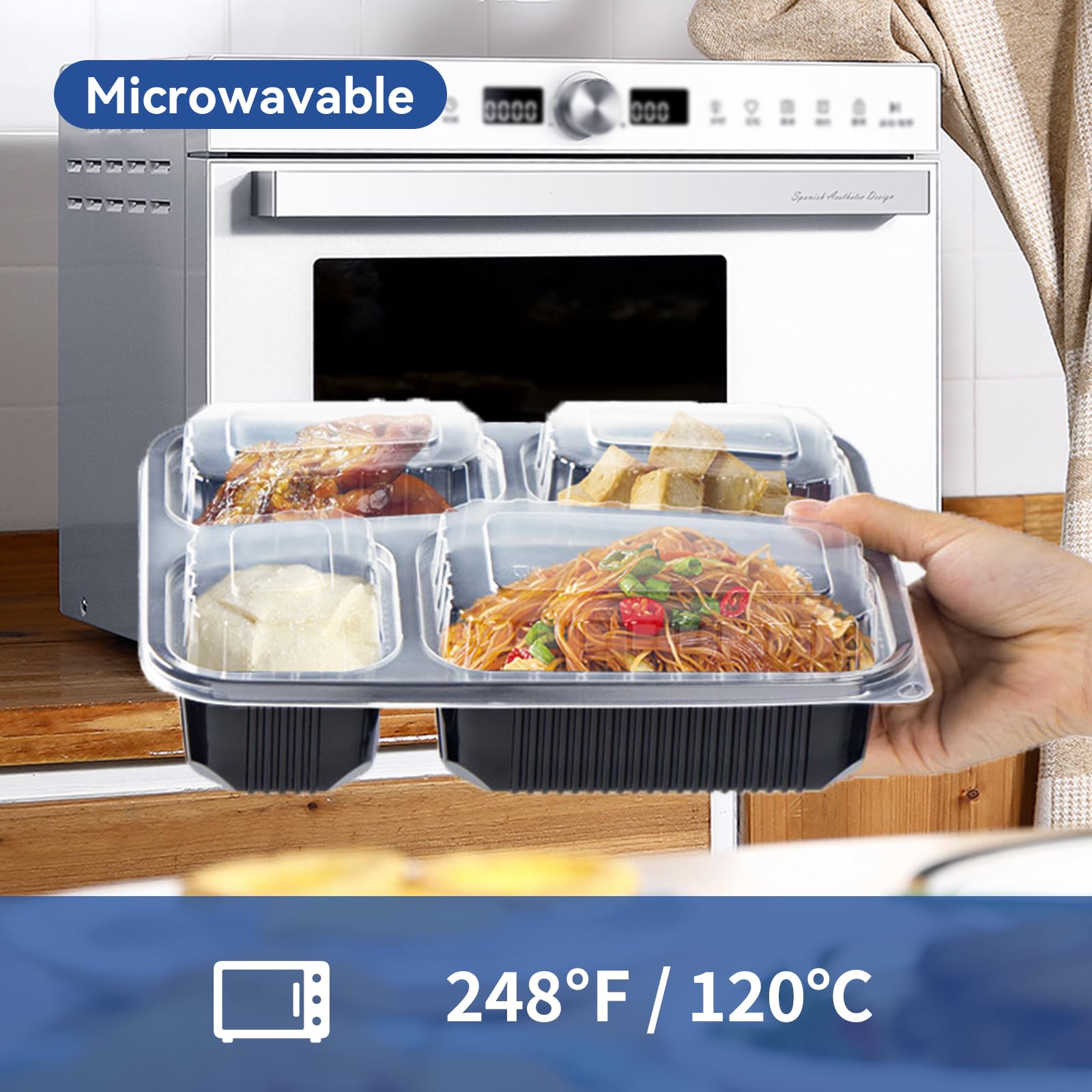 EKOSAVOR BPA-free PP plastic ensures food-safe reuse and easy cleaning