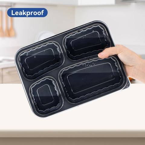 EKOSAVOR Stackable design saves cabinet space and simplifies meal-prep storage
