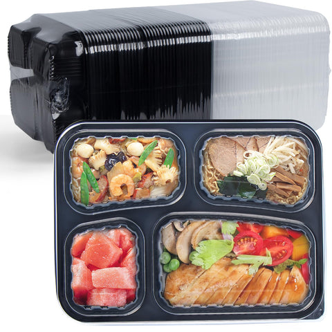 EKOSAVOR To Go Containers with leakproof lids for safe sauces and on-the-go meals