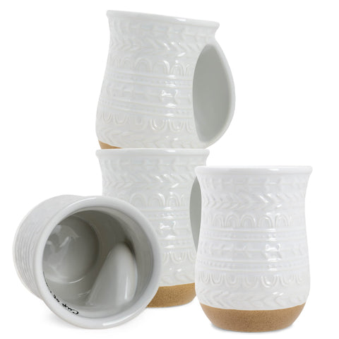 Elanze Designs Cup of Cozy Nordic Knit mugs, 14 oz ceramic stoneware for everyday warmth.