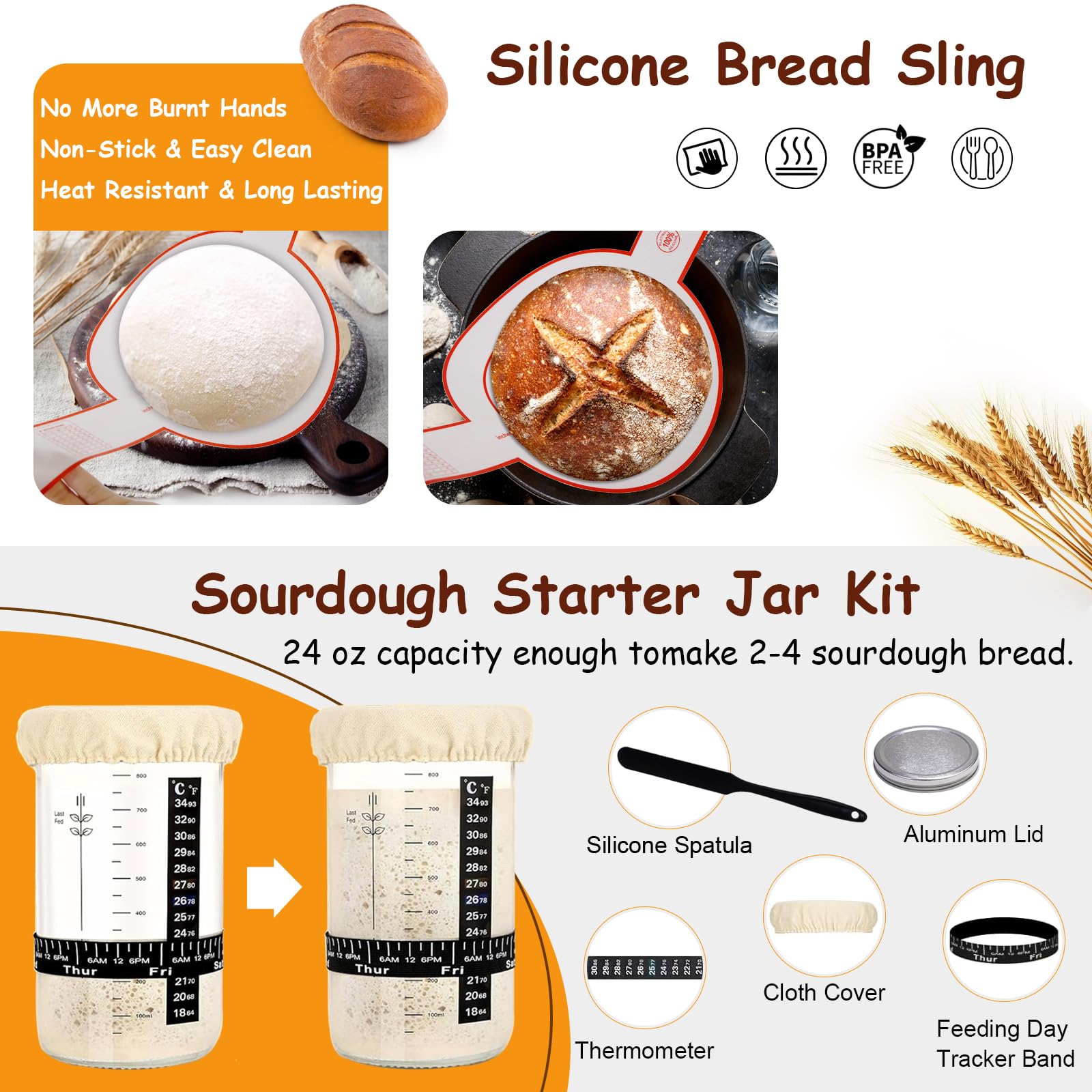 ElatedMore 10-inch oval proofing basket for uniform loaf form.