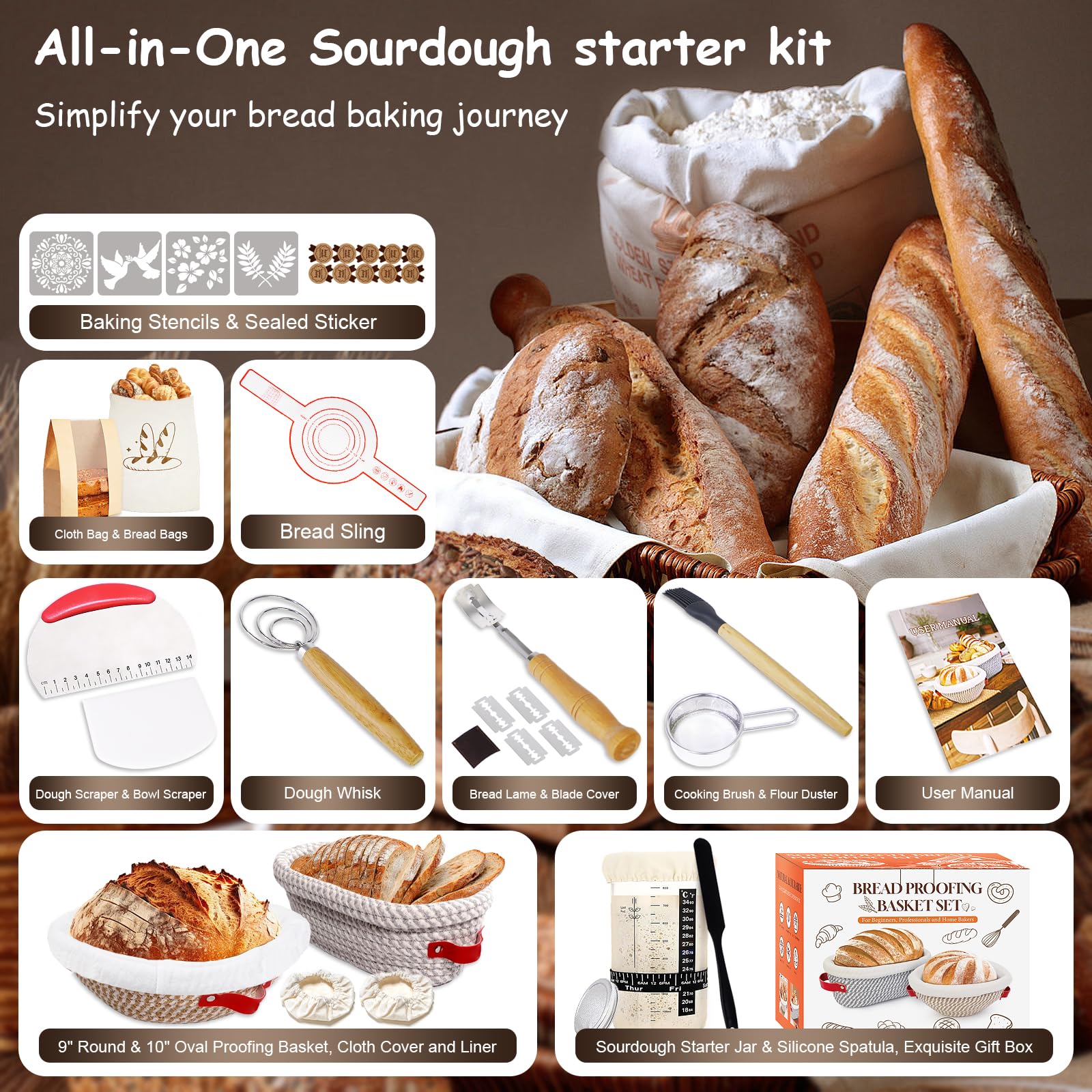 ElatedMore silicone bread sling enabling safe dough transfer