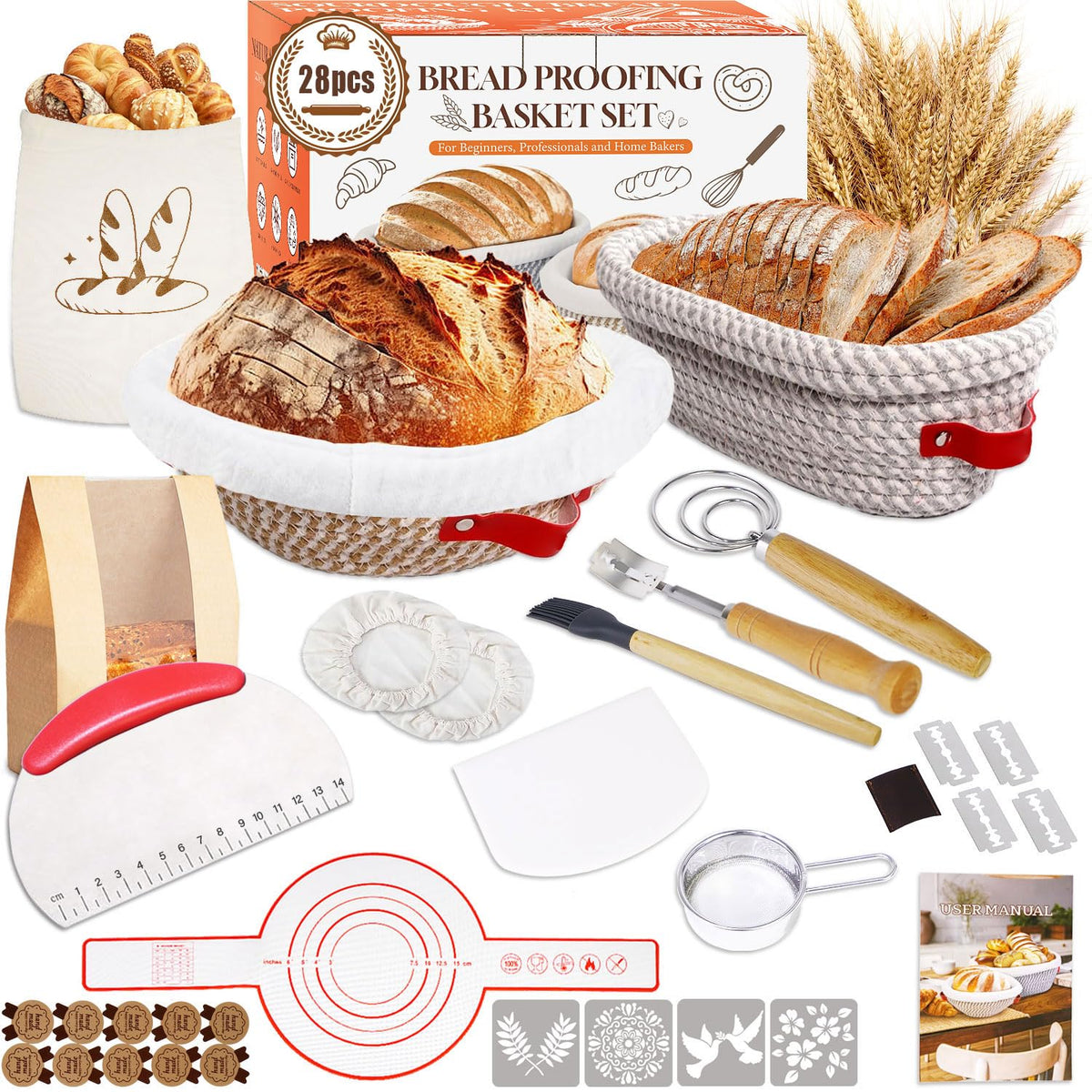 ElatedMore sourdough starter kit on the counter for easy home baking