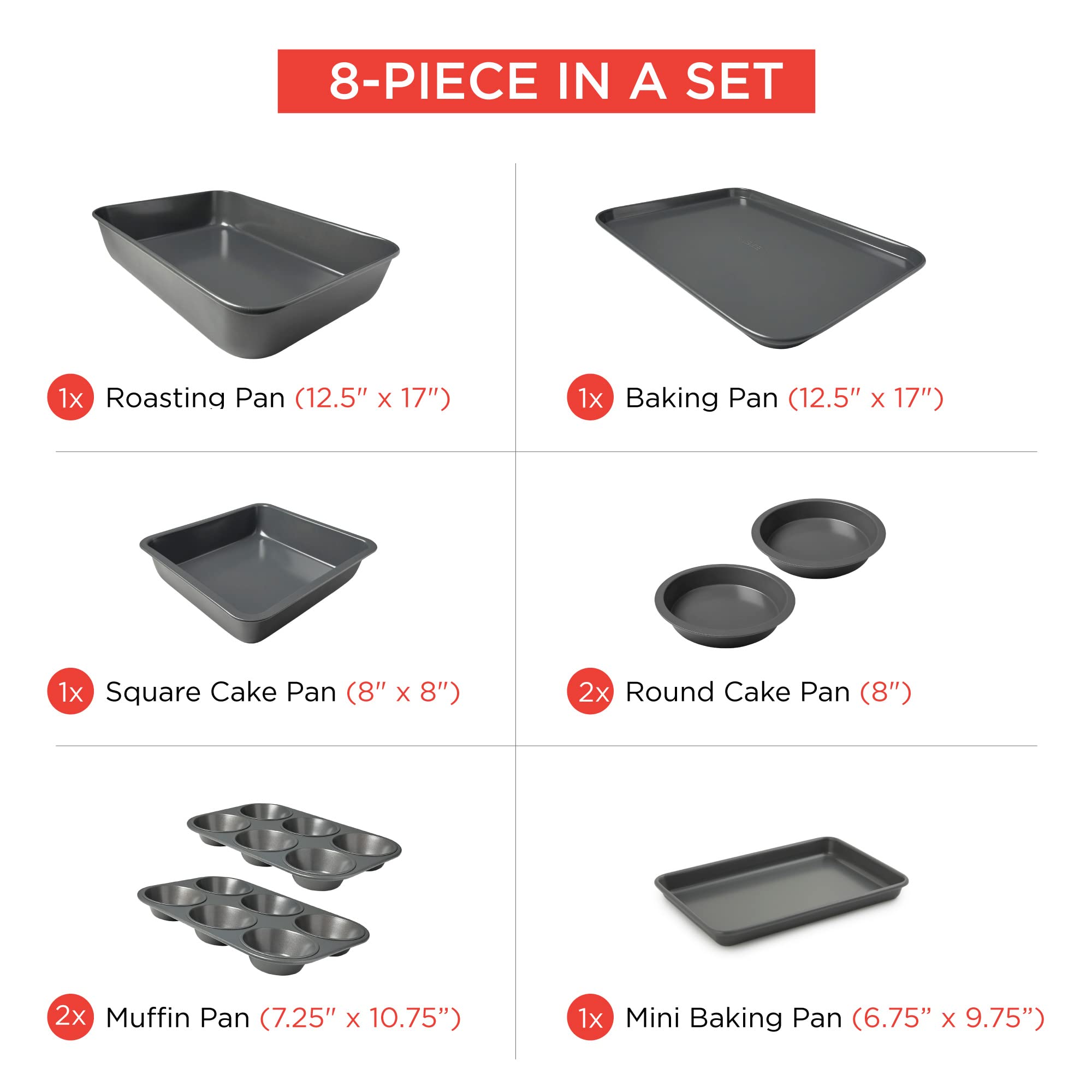 Elbee Home small oven tray perfect for cookies and crisp sheet-pan meals.