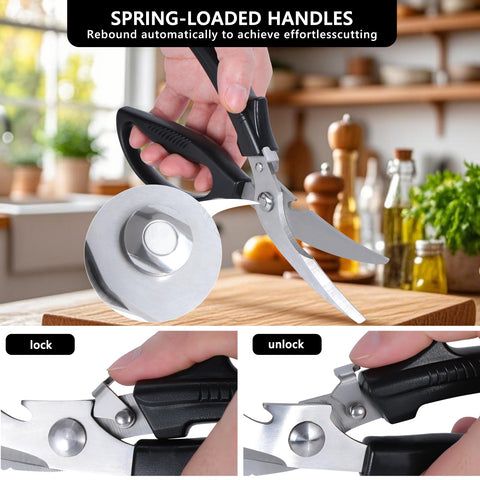Eleckey left-handed scissors 10 inch overall length for versatile tasks