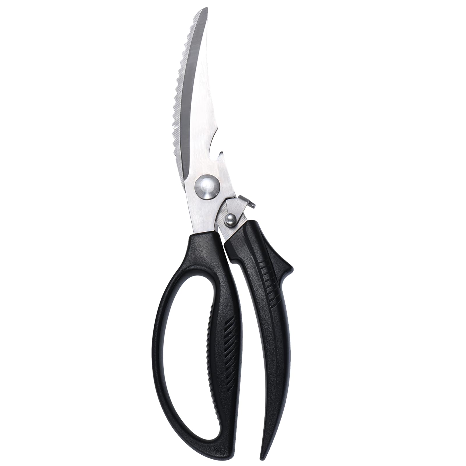 Eleckey left-handed scissors stored with slim profile and safety