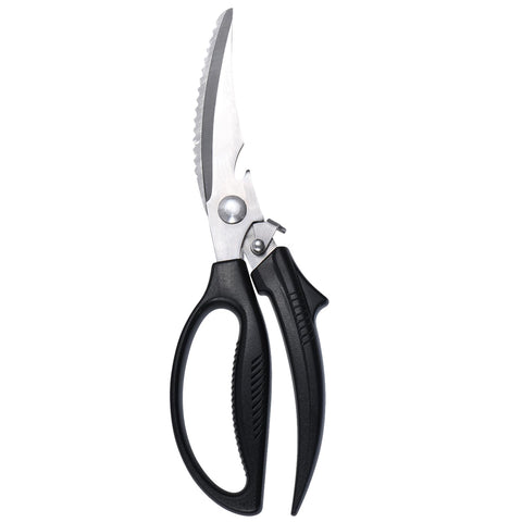 Eleckey left-handed scissors stored with slim profile and safety