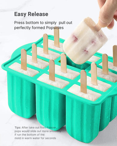 Elecphbo flexible silicone releases pops smoothly after freezing