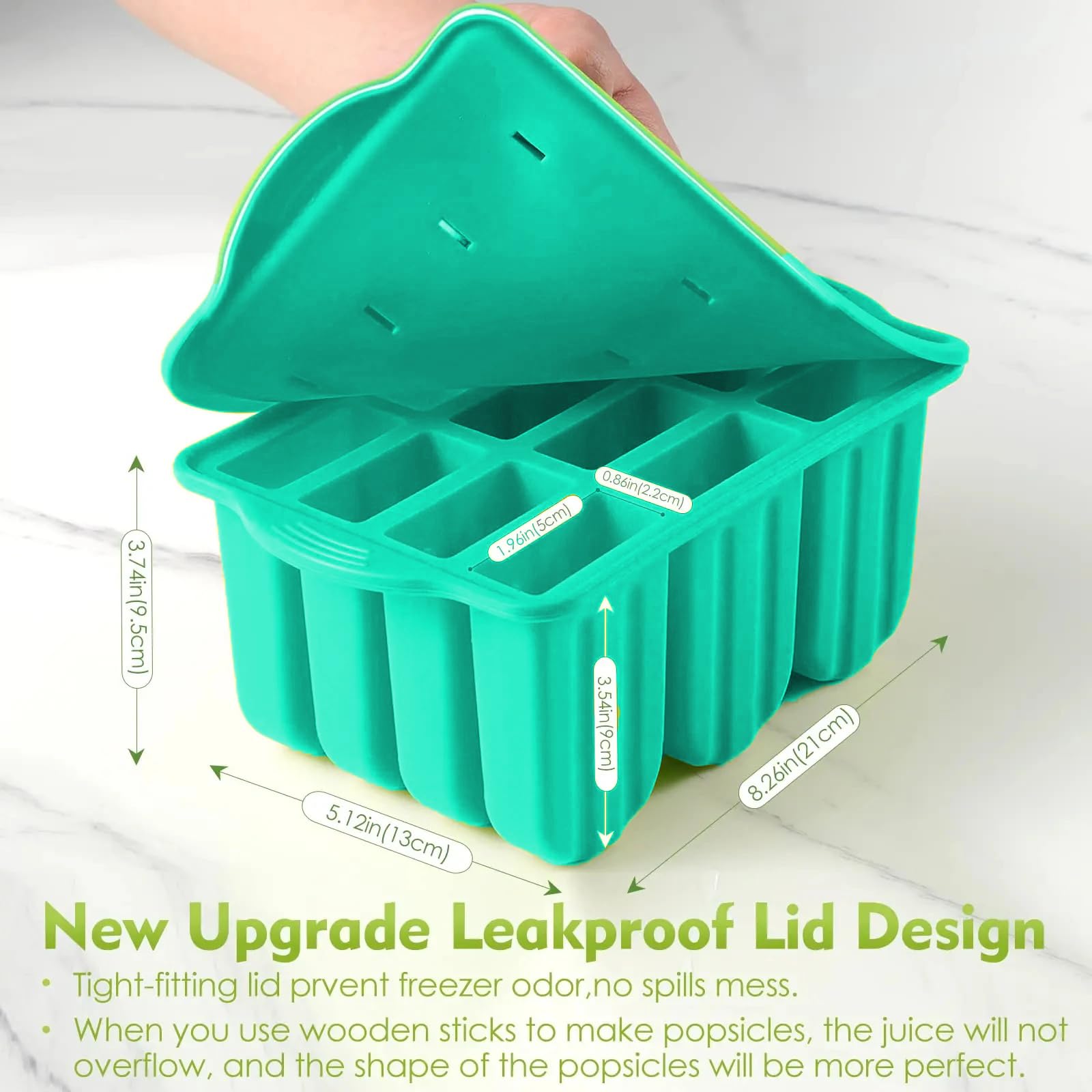 Elecphbo food grade silicone popsicle molds ensure safe at-home treats