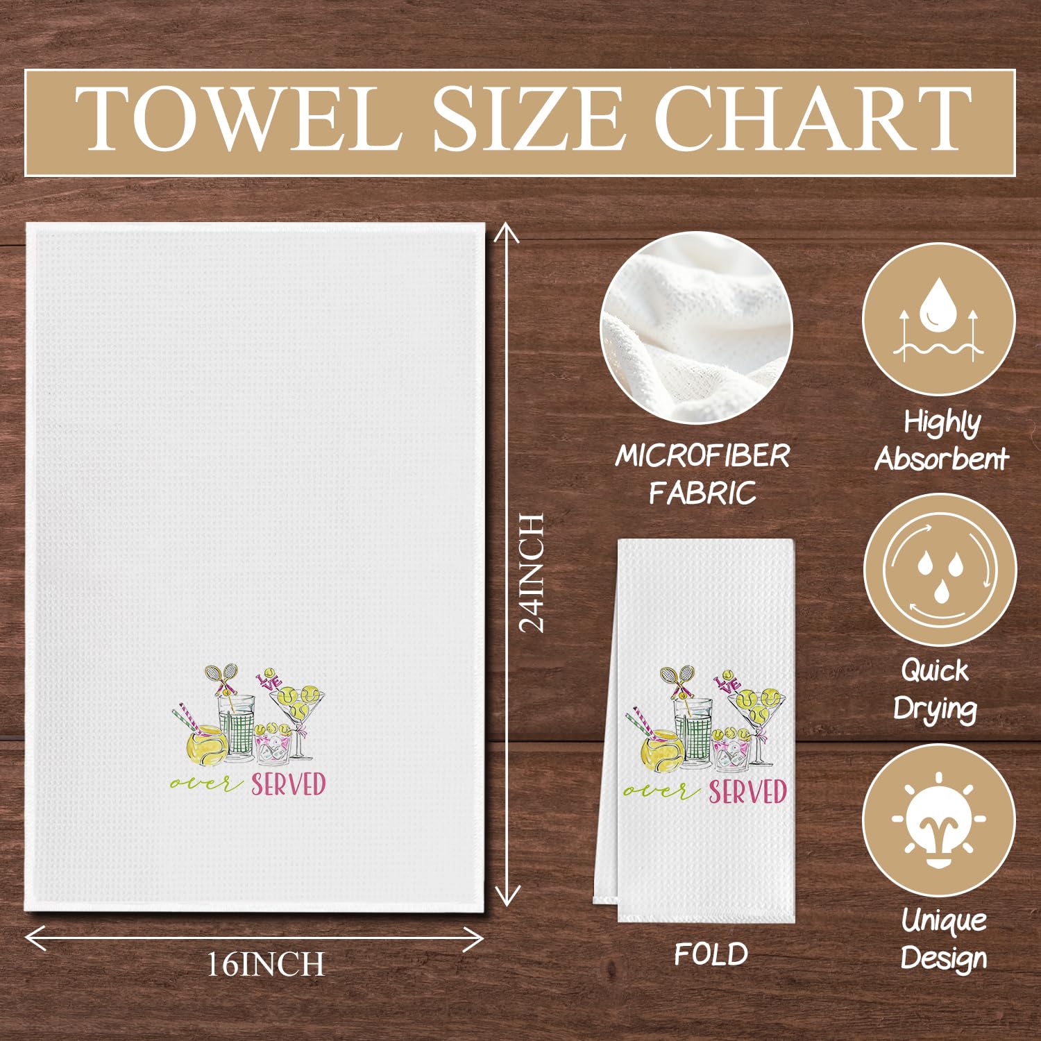 Elefeltclave versatile towel suited as a gift for tennis lovers and hosts.