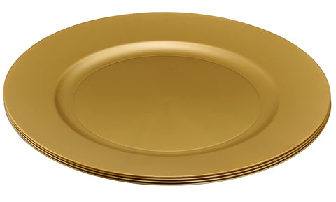 ELEGANT DISPOSABLES 13in charger set on a festive table, convenient cleanup.