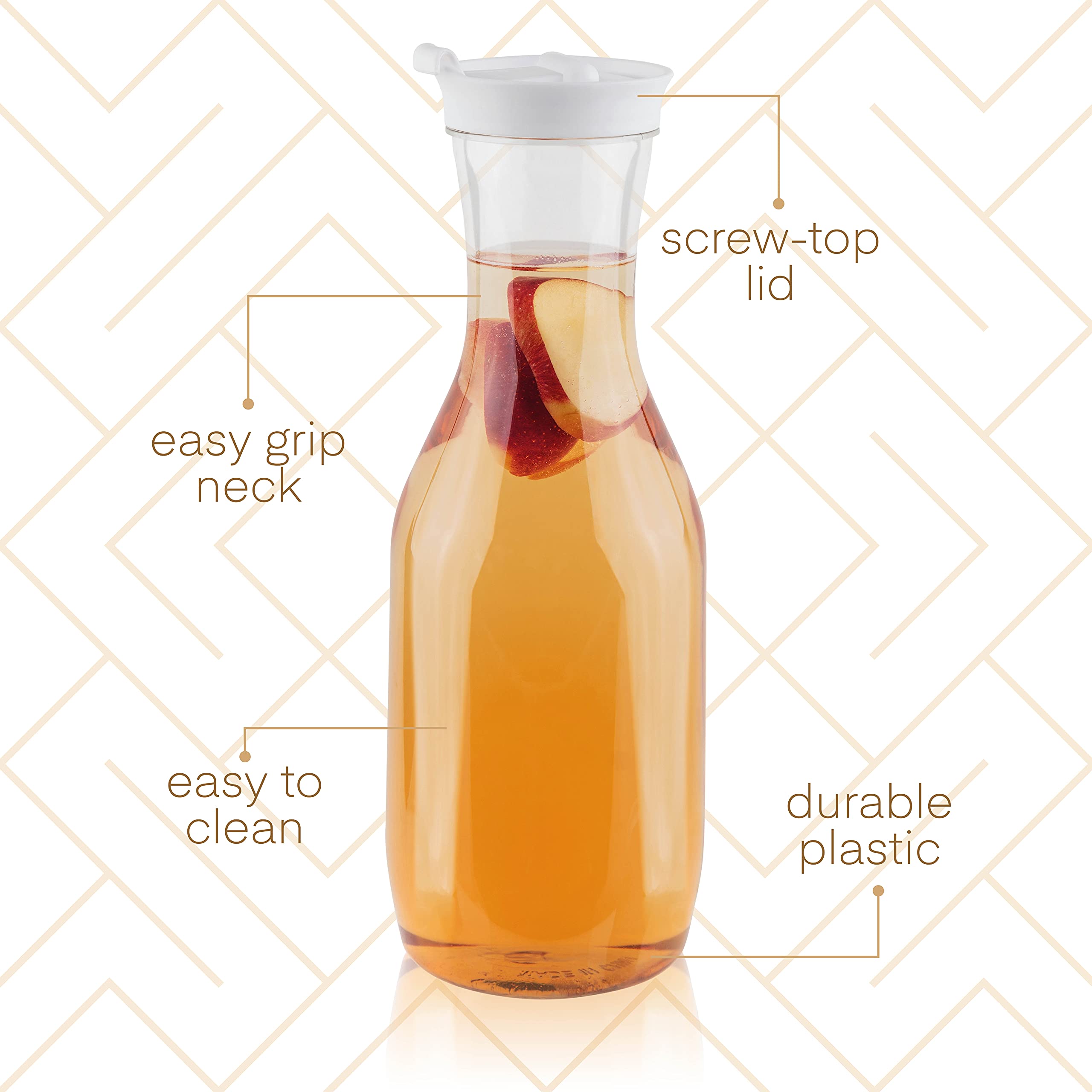 Elegant Disposables mimosa-bar pitcher supports party brunches with easy, stylish beverage display.