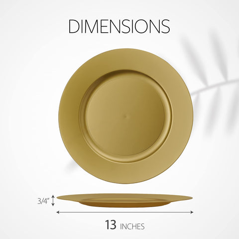 ELEGANT DISPOSABLES party plates on table, protecting cloth while adding glamour.